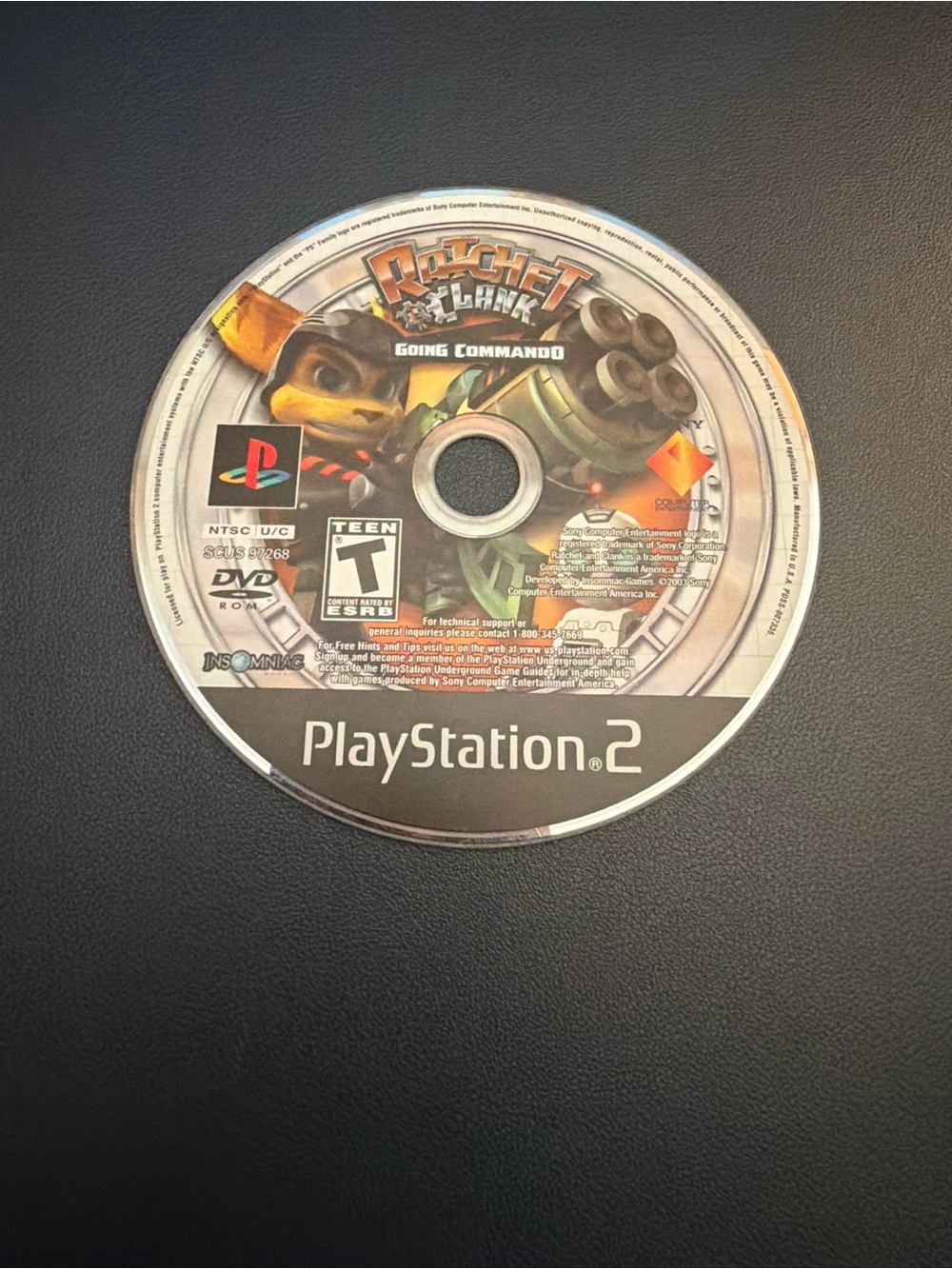 PlayStation 2 Ratchet & Clank: Going Commando Disc